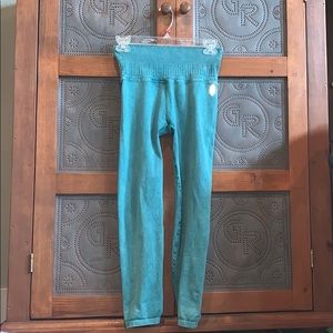 green medium free people leggings